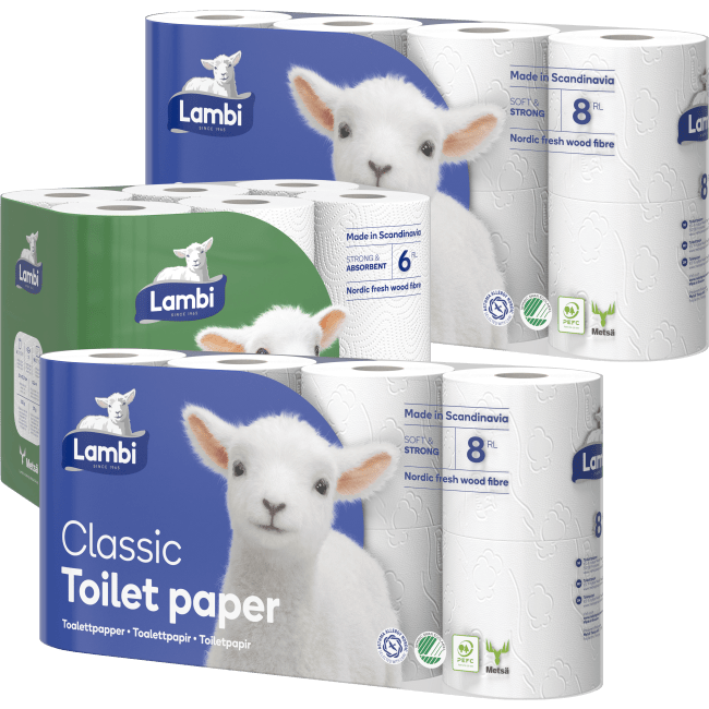 Illustration av Toalettpapper, hushållspapper Classic