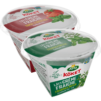 Illustration av Creme Fraiche, smaksatt