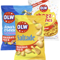 Illustration av Chips/Ostbågar Maxibag