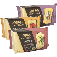 Illustration av Gouda, Cheddar, Havarti