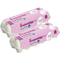 Illustration av Frukostägg från frigående höns