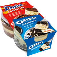 Illustration av Oreo-/Daim Cheesecake