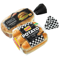 Illustration av Korv-, Hamburgerbröd