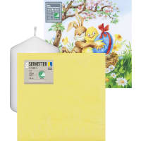 Illustration av Påskservetter & Ljus