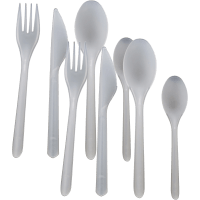 Illustration av Flergångsgaffel plast 14-p