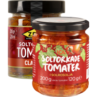 Illustration av Soltorkade tomater