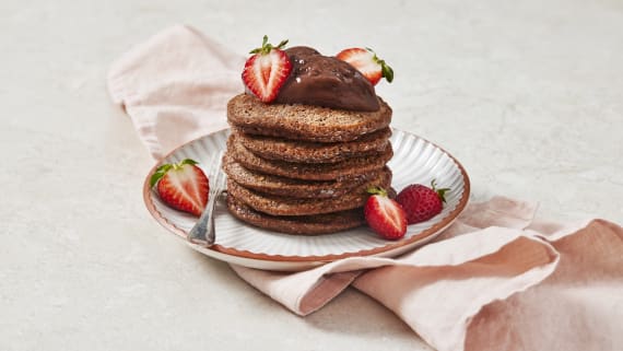 Proteinpannkakor med choklad