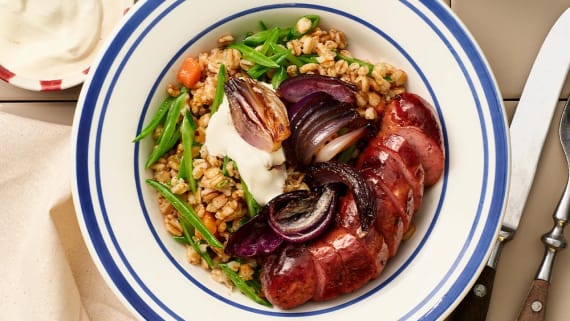 Matvetesallad med salsiccia