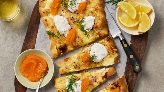 Löjromspinsa med stracciatella