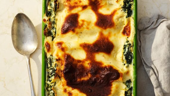 Canneloni med ramslök och ricotta