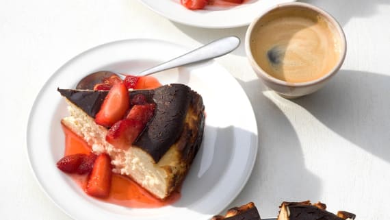 Baskisk cheesecake - basque cheesecake