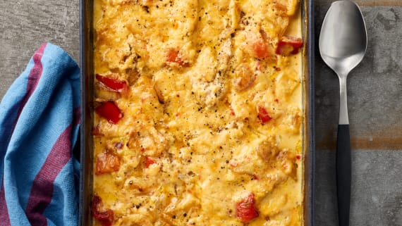 Kycklinggratäng med mango chutney