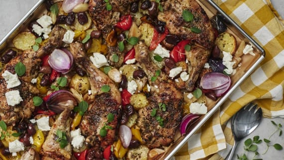 Allt i ett-kyckling på plåt