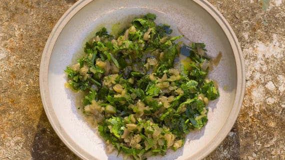 Salsa med citrongräs och koriander