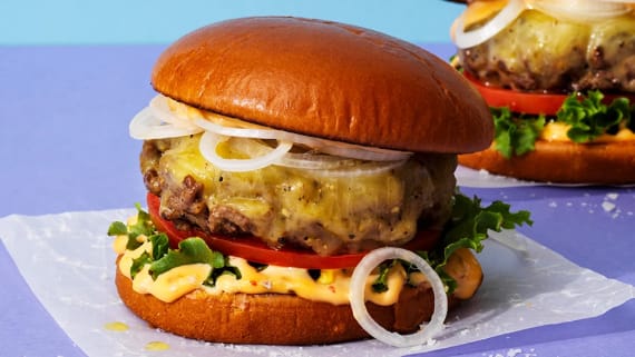 Grillad chiliburgare