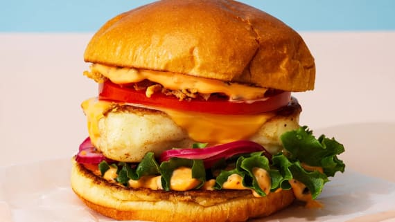 Sweet & crispy grillostburgare