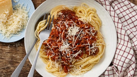 Spaghetti och köttfärssås