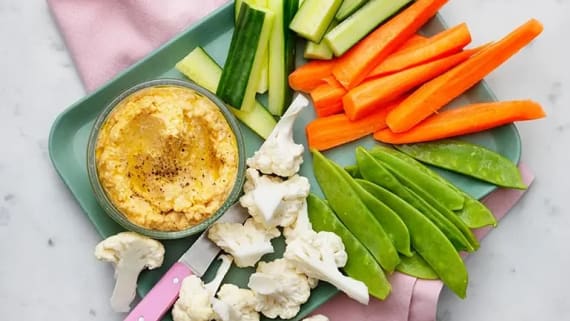 Hummus med grönsaker