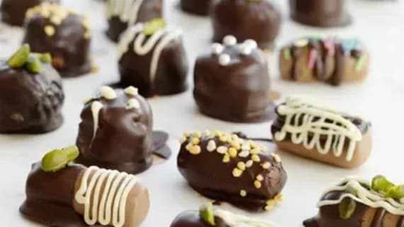 Nougat med apelsin och pistage