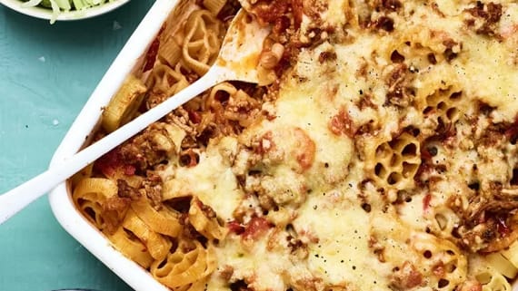 Pastagratäng med köttfärs