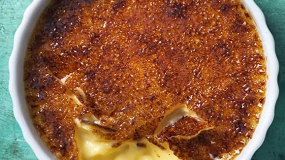 Crème brulée med citron
