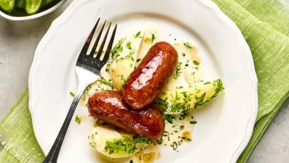 Isterband med stuvad potatis