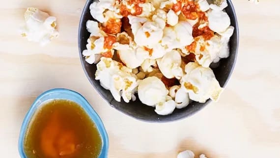 Popcorn med chili och lime