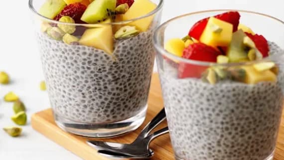 Chiapudding med mandelmjölk