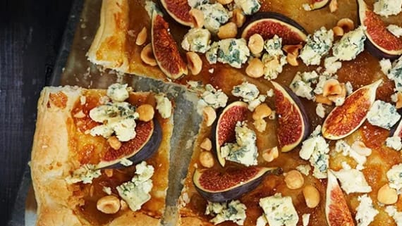 Fikonflarn med ädelost