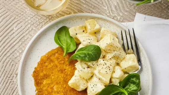 Vegoschnitzel med potatissallad