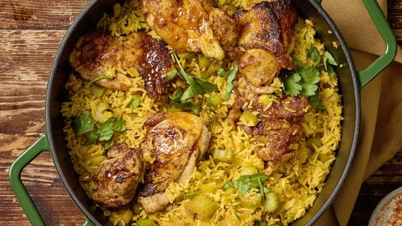Kryddig one pot kyckling med ris
