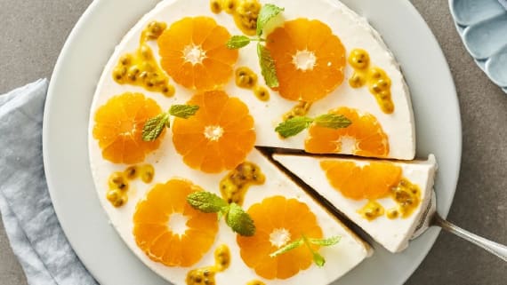 Fryst clementincheesecake