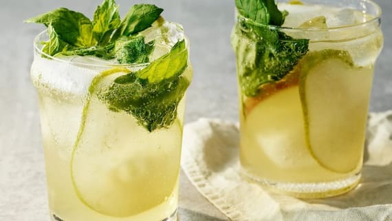 Pärondrink med mynta