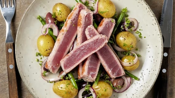Tonfisk med bönsallad