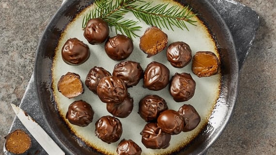 Chokladdoppade saffranskulor