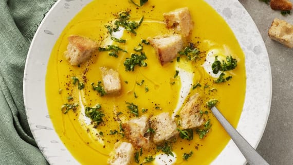 Morotssoppa med ingefära och citron