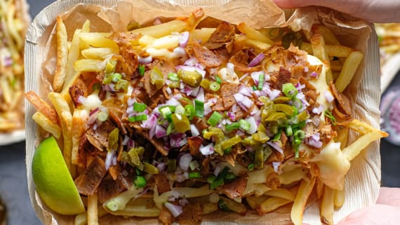 Dirty fries med vegokebab