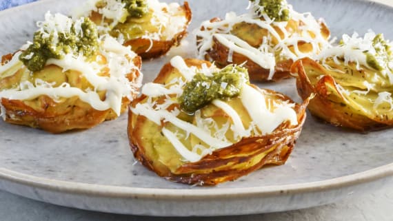 Potato stacks med parmesan