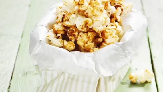 Karamelliserade popcorn