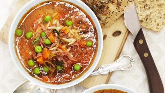 Minestronesoppa med ärtor