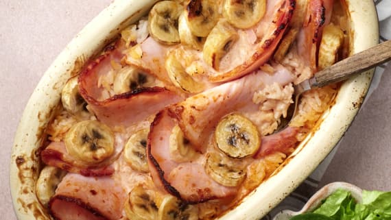 Kasslergratäng med banan