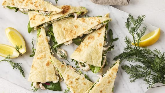 Piadina med skagenröra