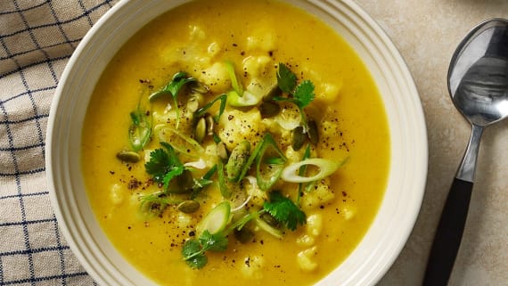 Blomkålssoppa med curry
