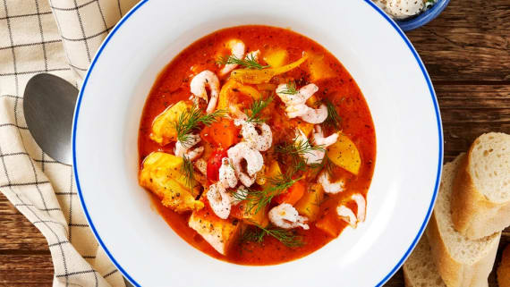 Saffransdoftande fiskgryta