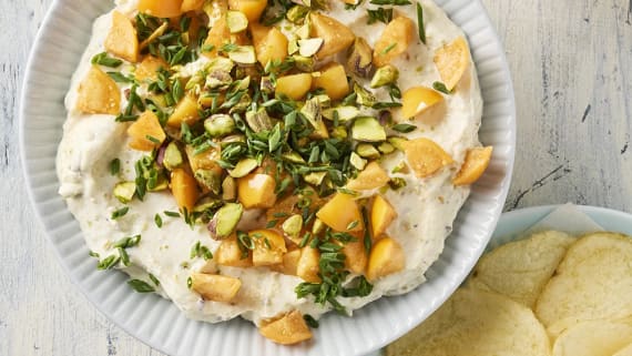 Chips med vispad ricotta