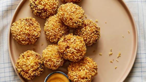 Crayfish cakes - panerade kräftkakor