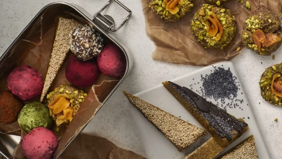 Energibollar med olika smaker