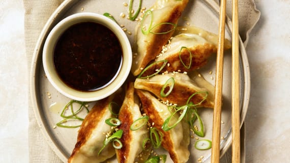 Dumplings med färs och ingefära