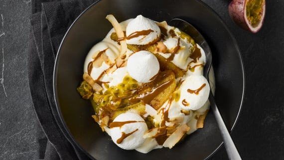 Marängsviss med stekt banan