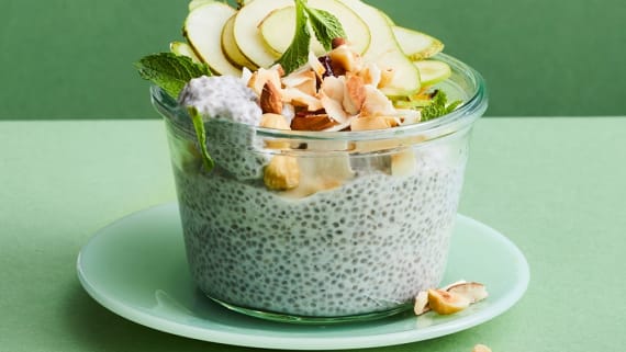 Chiapudding med päronsplittsmak